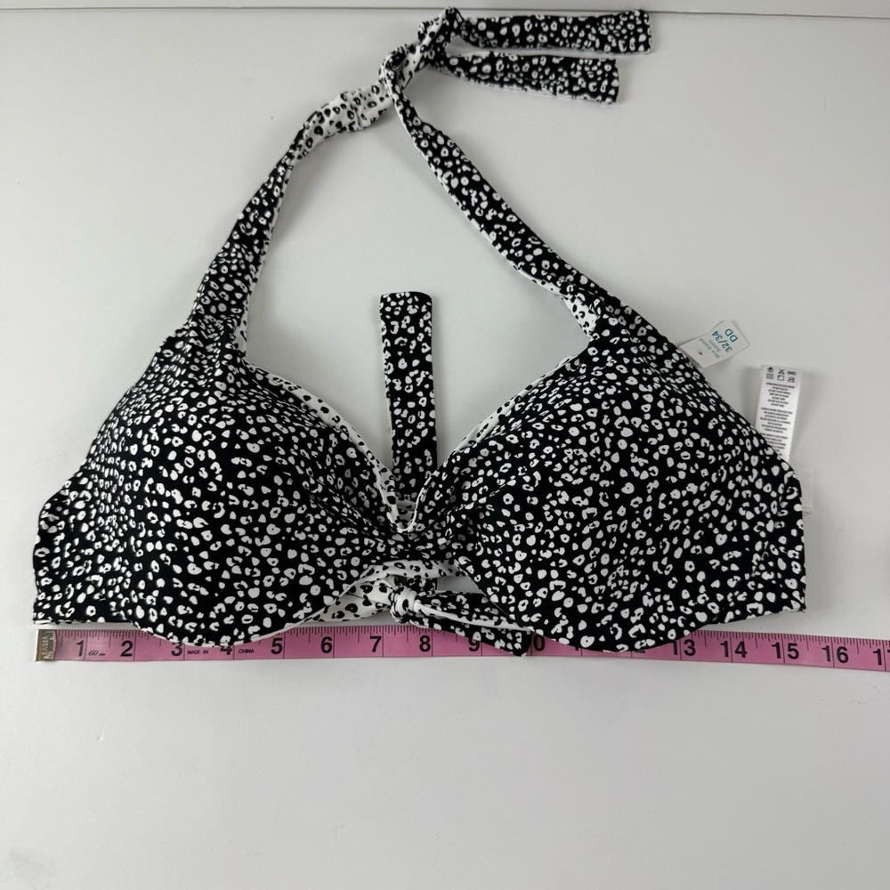 Coco Reef Bikini Top Womens 32 34 DD White Black Reversible Bra Sized Swim NWT - Picture 8 of 9
